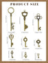 JIALEEY Vintage Skeleton Keys, Wholesale Bulk Lots Mixed Set of 100 Antique Bronze Brass Skeleton Castle Dungeon Pirate Keys, 10.5oz/300g...