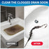 30 Inches Sink Snake Drain Clog Remover, Upgraded Anti-break Steel Plumbing Snake with Nylon Coating, Drain Hair Remover for Shower Drain, Bathroo...