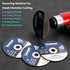 Cut-Off Wheel Mounting Mandrel for Type 1 Cutting Wheels 3/8" & 1/4" Arbor 1/4" Shank Stem 4 Pack...