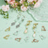 1 Box 24Pcs Screw Back Earring Converter Silver Earrings Clip Back Brass Painless Real 18k Gold Plated Earring Clip with Pad Non Pierced Earring F...