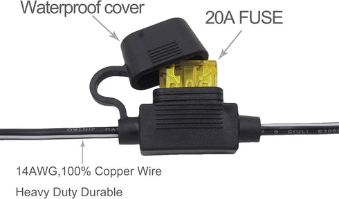 4.9FT 14AWG Battery Alligator Crocodile Clip to SAE Connector Extension Cable,12V SAE Quick Release Adapter to Alligator Clips Quick Disconnect Ca...