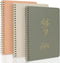 ZICOTO Aesthetic Spiral Notebook Set of 3 For Women - Cute College Ruled 8x6 Journal/Notebook with Large Pockets And Lined Pages - Perfect Supplie...