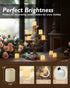 Homemory 24Pack Flickering Flameless Votive Candles, 200+Hour Electric Fake Candles, Battery Operated LED Tealight for Wedding Decor, Outdoor, Tab...