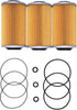 ZTUOAUMA 3X Oil Filters 420956741 420956740 with O-Ring Seals for Sea Doo GTI GTS SE GTR GTX SC RXP RXT RXPX RXTX Wake and All 4-Tec 130HP 185HP 2...