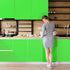 TECKWRAP Permanent Adhesive Vinyl 12" x 10ft, Matte Neon Green...