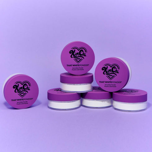 KimChi Chic Beauty That White Powder, Mattifying Makeup Setting Powder for All Skin Types, Long-Lasting Face Powder Helps Minimize the Appearance ...