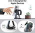 2024 Version RGB 3 in 1 Wireless Charging Station for iPhone Apple Watch AirPods Multiple Devices, Magnetic Wireless Charger Dock, Travel Charger ...