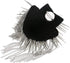 1 Pair Shoulder Epaulet Crystal Rhinestone Punk Rivet Tassels Shoulder Board Arm Badge Brooch Gifts - Silver...