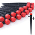 50pcs Drip Irrigation Emitters for 1/4" Irrigation Tubing,Adjustable 360 Degree Irrigation Dripper with 1/4" Barbed Coupling Fittings,Garden Drip ...
