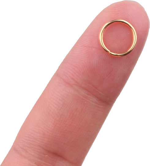 YAKA 1200pcs 9mm Gold Plated Iron Open Jump Rings Connectors Bulk for DIY Craft Earring Necklace Bracelet Pendant Choker Jewelry Making Findings a...