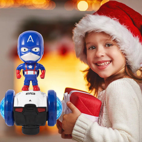 Dancing Robot Spider Toys Interactive Musical Super Captain Car Toy Flashing Lights Intelligent Interactive Educational Robot for Chirldent Day Bi...
