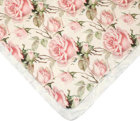 Galabloomer Newborn Receiving Blanket Headband Set Baby Flower Swaddle (vintage flower)...