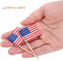 100 Pcs 4th of July American Toothpick Flag Toppers Cake Decorations Independence Day Patriotic Cupcake Toppers Picks for Army Graduation Party Su...