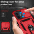 for iPhone 12 Mini Case with Slide Lens Cover, HD Screen Protector, Military Grade Drop Protection, Magnetic Rotated Ring Holder Kickstand Phone C...