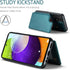 Asuwish Phone Case for Samsung Galaxy A52/A52S 5G Wallet Cover with Screen Protector and RFID Blocking PU Leather Credit Card Holder Stand Cell Ac...