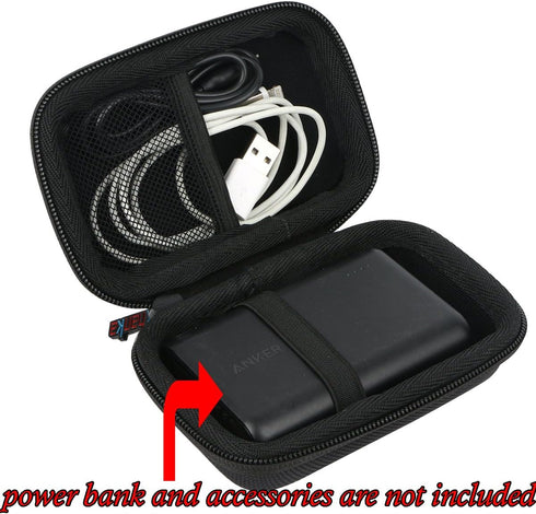 khanka Hard Travel Case Replacement for Anker PowerCore 13000 13000mAh 10400 Portable 2-Port Ultra Power Bank (Black)...