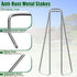 12 Inch 11 Gauge Galvanized Landscape Staples Stakes for Decoration, 12/25/100pcs Garden Metal Stakes for Weed Barrier Fabric, Fence Stakes, Tent ...