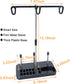 Light Weight Thread Stand - 3 Spools Holder for Domestic (Home-Base) Embroidery and Sewing Machines - Four Colors for Choices - Black...