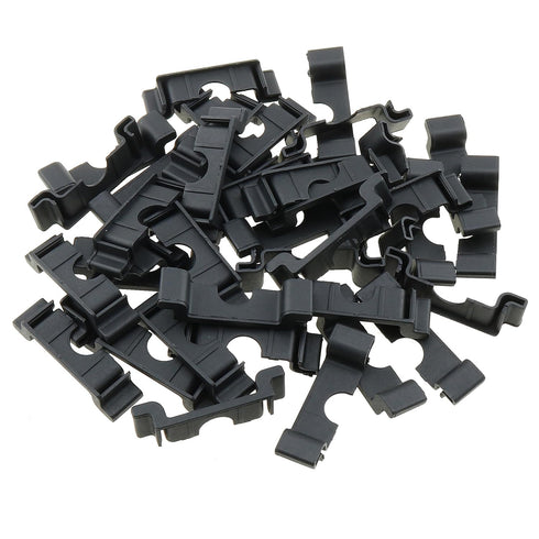 30PCS 35MM DIN Rail Cut out Protector DIN Rail End Cap Protector Black Terminal Block Suitable for 35MM DIN Rail End Mounting and Industrial Autom...