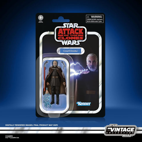 STAR WARS The Vintage Collection Count Dooku, Attack of The Clones 3.75 Inch Collectible Action Figure...
