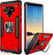 IKAZZ for Galaxy Note 9 Case,Dual Layer Soft Flexible TPU and Hard PC Anti-Slip Full-Body Rugged Protective Phone Cover with Magnetic Kickstand Re...
