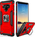 IKAZZ for Galaxy Note 9 Case,Dual Layer Soft Flexible TPU and Hard PC Anti-Slip Full-Body Rugged Protective Phone Cover with Magnetic Kickstand Re...