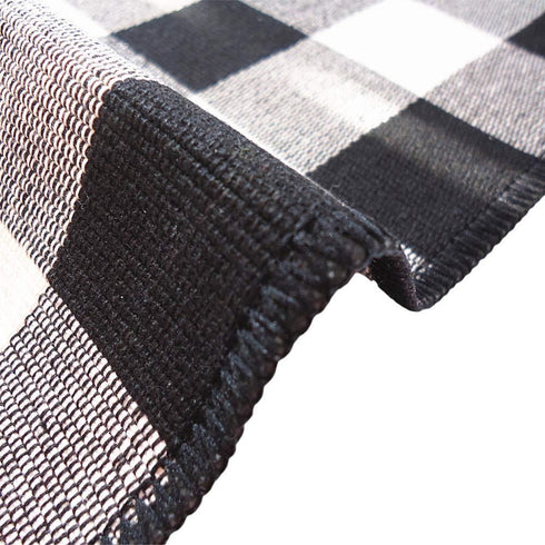Levinis Cotton Placemats Set of 6- Durable Buffalo Check Place Mats for Kitchen Table- Easy to Care, Machine Washable...