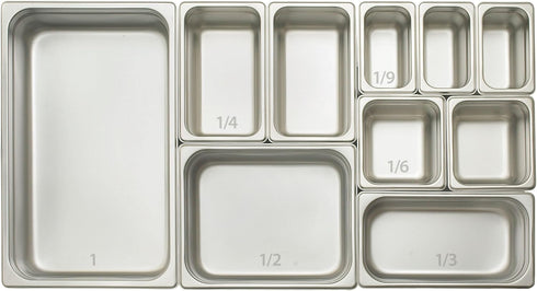 Winco Anti-Jamming Steam Pan, 1/6 by 2 1/2-Inch, 24-Gauge...
