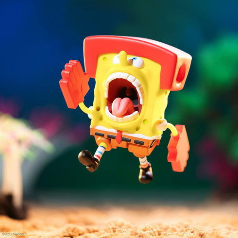 Super7 SpongeBob SquarePants Kah-Rah-Tay SpongeBob - 3.75" SpongeBob Action Figure Classic Cartoon Collectibles and Retro Toys...