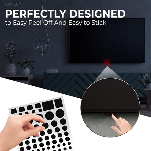 FLANCCI LED Light Blocking Stickers - Blackout LED Covers, Dim 50%80% of Lights, 2 Sheets (1 Cut Out + 1 Uncut)...