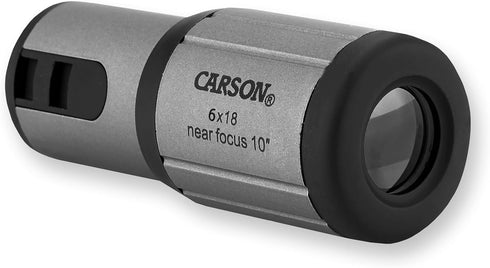 Carson CloseUp 6x18mm Close-Focus Monocular (CF-618)...