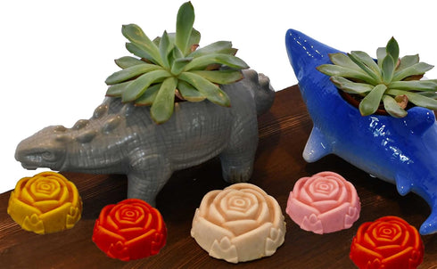 Rose Chocolate Candy Silicone Pan Tray Mold for Handmade DIY Flower Cake Topper, Soap Jelly Chocolate Pudding Muffins Oven to Freezer Dishwasher S...