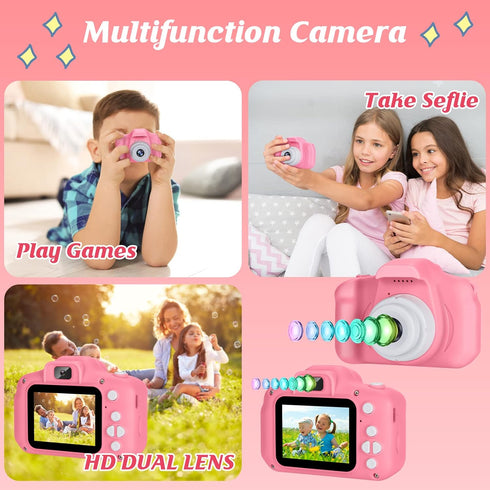 Kids Camera for Boys and Girls, SINEAU Digital Camera for Kids Toy Gift, Toddler Camera Birthday Gift for Age 3 4 5 6 7 8 9 10 with 32GB SD Card, ...