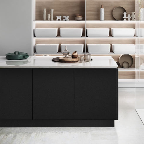 Matte Black Contact Paper 16"x78.7" Black Peel and Stick Wallpaper Thick Black Wallpaper Waterproof Decorative Self Adhesive Vinyl Film Wrap Conta...