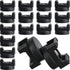 Yookeer 15 Pieces Magnetic Cable Clips Zip Tie Mount Base Black Magnetic Wire Holder Multipurpose Cable Ties Mount Wire Clips Management Base Elec...