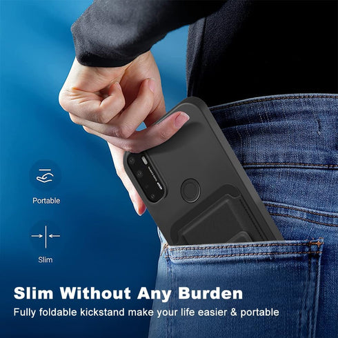 Case for AT&T Radiant Max 5G 6.8" / Cricket Dream 5G / Cricket Innovate 5G / AT&T Fusion 5G Phone Case with Tempered Glass Screen Protector Foldin...