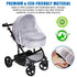 Stroller Rain Cover and Baby Stroller Mosquito Net(2-Piece Set),Universal Stroller Accessory,Waterproof, Windproof Protection,Protect from Dust Sn...