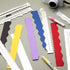Henoyso 7 Pcs Metal Paper Tearing Ruler Deckle Edge Ruler Craft Ruler Stainless Steel Paper Cut Tool 12 Inch Irregular Edges Ruler Measurements To...