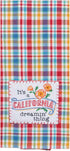 2 Piece Kay Dee Home State of California Embroidered Kitchen Towel Bundle...