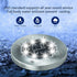 Aogist Solar Ground Lights, 8 LED Garden Lights Patio Disk Lights In-Ground Outdoor Landscape Lighting for Lawn Patio Pathway Yard Deck Walkway (W...