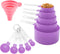 Measuring Cups and Spoons Set of Huygens Kitchen Gadgets 10 Pieces, Stackable Stainless Steel Handle Measuring Cups for Measuring Dry and Liquid I...