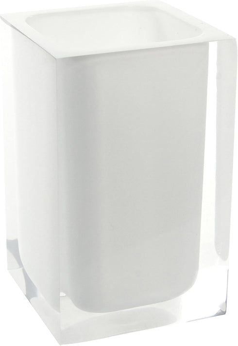 Gedy Rainbow Square Toothbrush Holder, White...