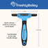 Deshedding Brush For Short Haired Dogs & Cats - Cat and Dog Brush For Shedding Short Hair - Highly Effective Deshedder Grooming Comb...