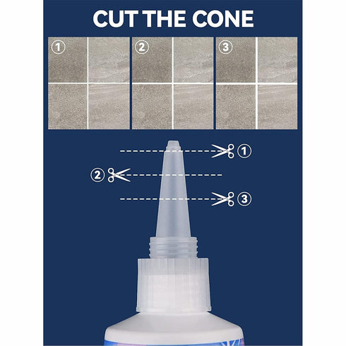 Grout Repair Kit (Gold 5.6 Oz-160 Gr), Four Way Use, Repair, Renew, Repaint, Fill The Gaps, Fast Drying, Odorless, Waterproof and Pre-Mixed Grout ...