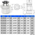 TAILONZ PNEUMATIC Male Straight 1/4 Inch Tube OD x 1/2 Inch NPT Thread Push to Connect Fittings PC-1/4-N4 (Pack of 10)...