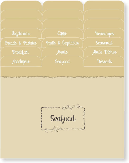 Dekali Designs 4x6 Recipe Card Dividers with Tabs | Set of 24 Recipe Box Dividers on Thick Cardstock + Cooking Measurement Conversion Chart Card...
