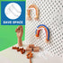 120 Pcs 2.4 Inch Plastic Pegboard Hooks Peg Board Shelving Hooks Pegboard Locking Hooks for Peg Boards Craft, Storage, Garage, Kitchen, Tools and ...