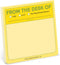 1-Count Knock Knock from The Desk of Sticky Note, 3 x 3-Inches, 100 Sheets Each...
