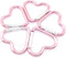 10pcs Heart-Shaped Aluminum Snap Hook Clip Key Holder, Keychain Clip (Light Pink)...