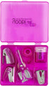 Yoobi: Pink Mini Office Supply Kits – Mini School Supplies Kit – Includes Scissors, Mini Stapler, Staple Remover, Staples, Tape Dispenser & More –...